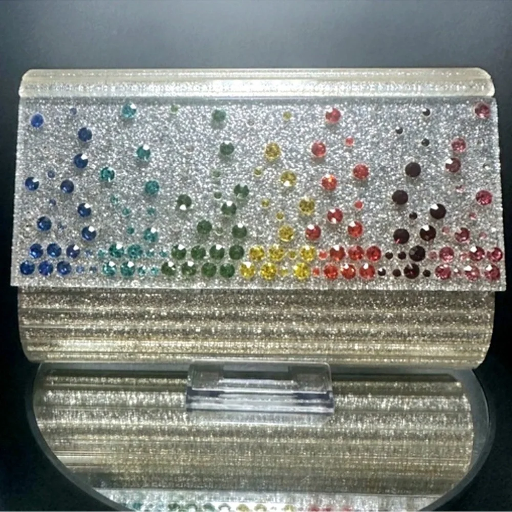 Kurt Geiger London Party Glitter Envelope
Clutch Shoulder Bag NWT - Picture 3 of 14